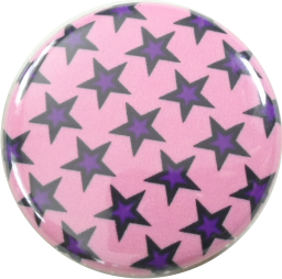 Stars Button pink-violett